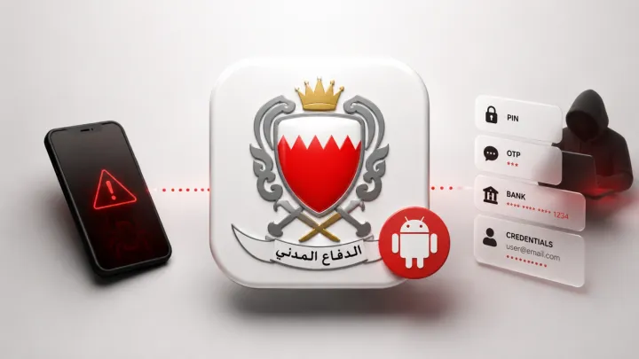 اپ جعلی دفاع مدنی بحرین، ابزار سرقت اطلاعات بانکی